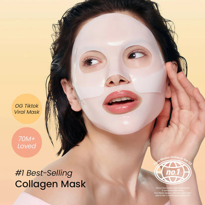 BIODANCE Bio-Collagen Real Deep Mask, Hydrating Overnight Hydrogel Face Mask, Pore Minimizing, Elasticity, Plumping, Travel Essentials & Self Care Gifts for Women, Korean Skin Care | 1.19oz(34g) x 4ea
